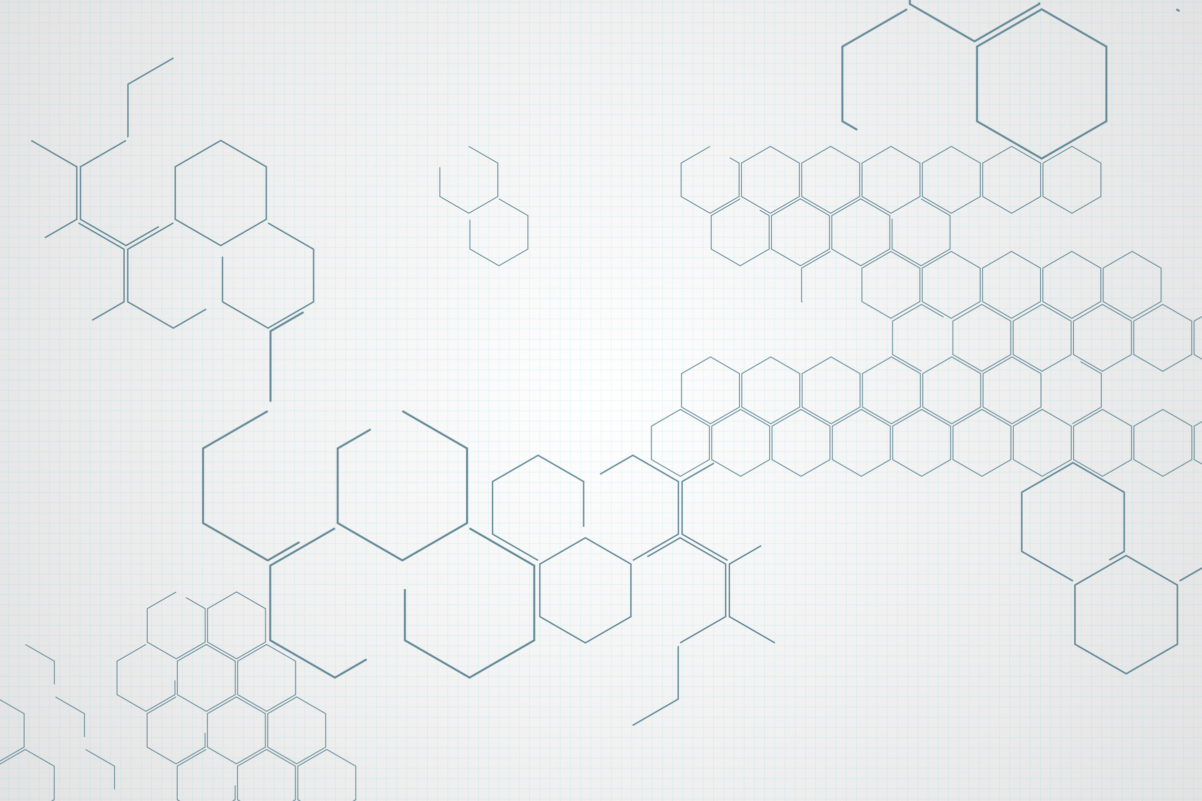 Chemical structure in grey and white